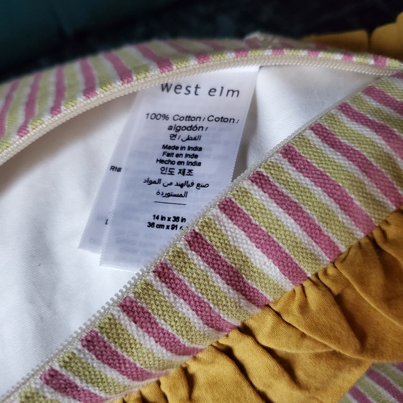 WEST ELM X RHODE LARGE LUMBAR PILLOW SET OF 2 WITH FEATHER INSERTS - Picture 6 of 9